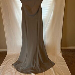 Azazie Gray Maxi Dress